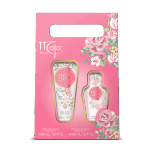 Estuche Love Rose / Crema de manos 80mL y Fragancia corporal 60mL